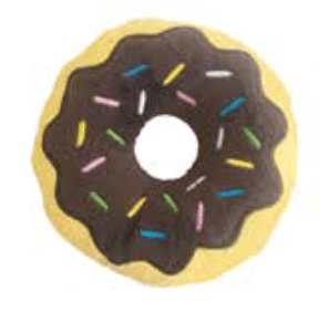 Peluche para mascota con forma de rosquilla